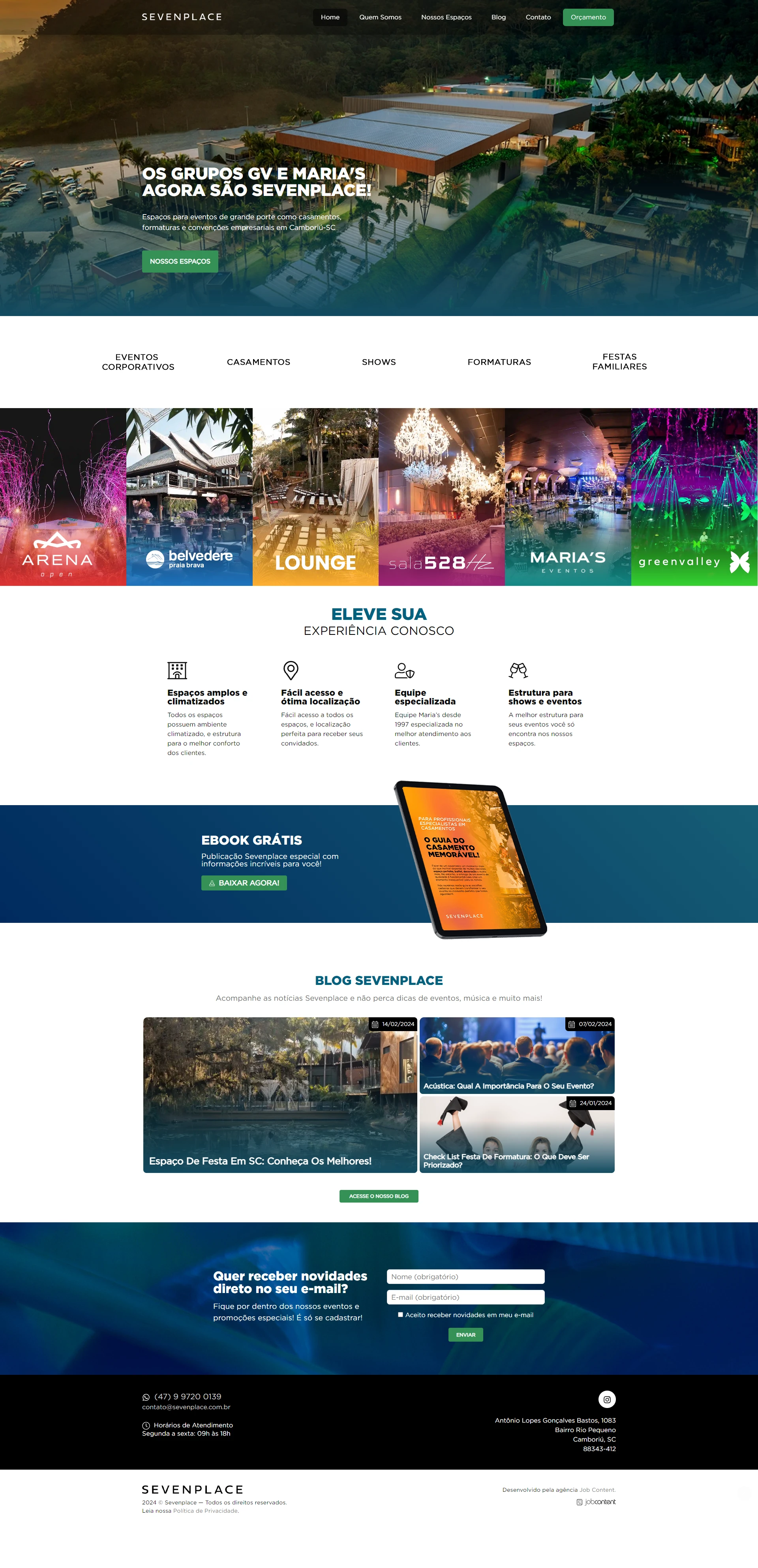 Web design Sevenplace